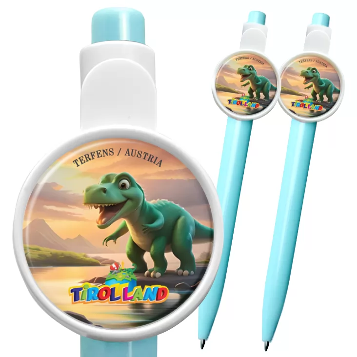przypinka długopis Bajkowy tyranozaur Tirolland