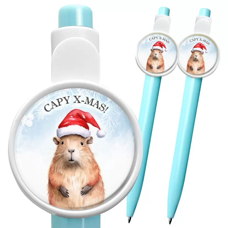 przypinka długopis Capy x-mas