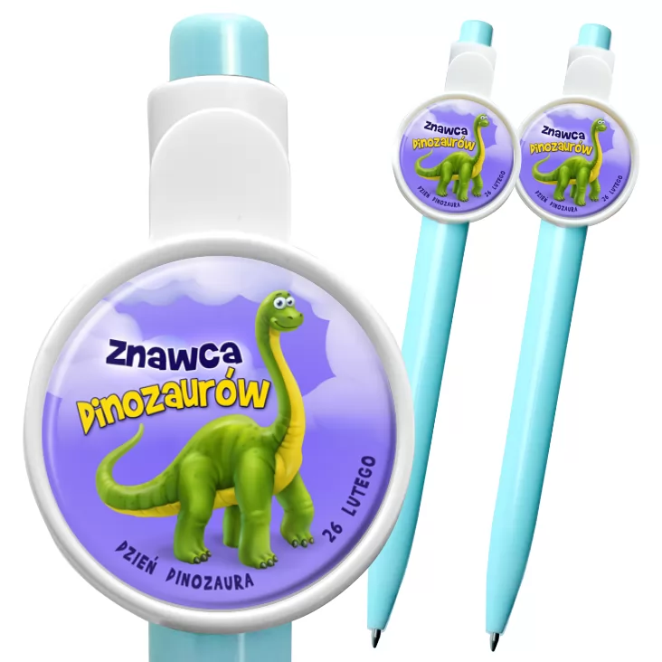 przypinka długopis Znawca Dinozaurów