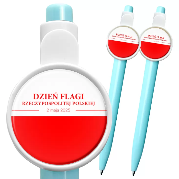 przypinka długopis Dzień Flagi Rzeczypospolitej Polskiej flaga