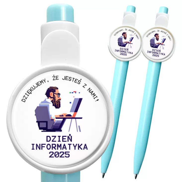 przypinka długopis Dzień Informatyka