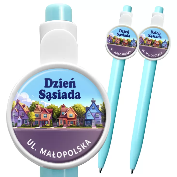 przypinka długopis Dzień sąsiada
