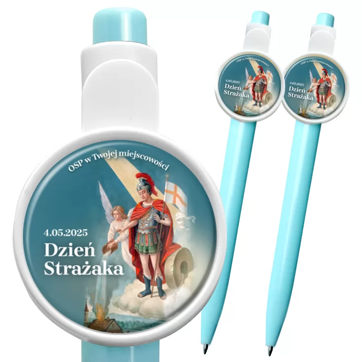 przypinka długopis Dzień Strażaka 4 maja św. Florian