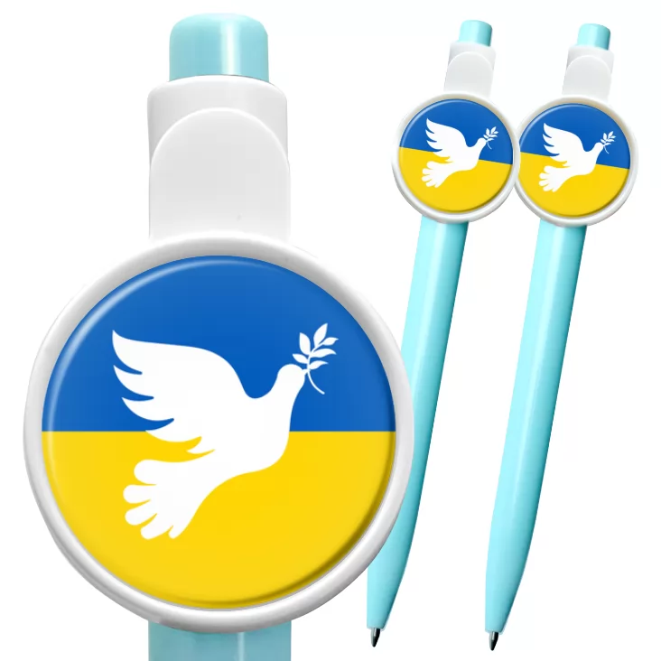 przypinka długopis Gołąb pokoju Ukraina