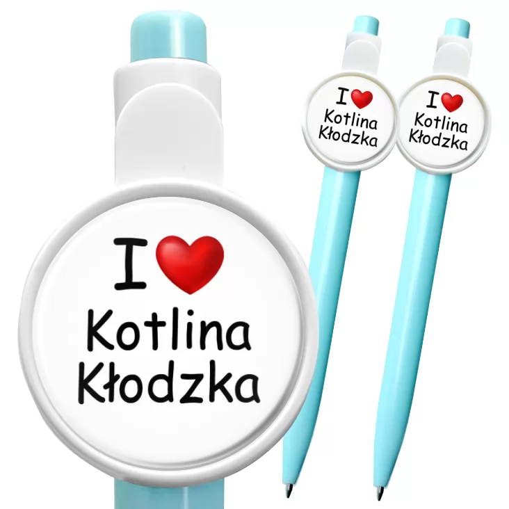 przypinka długopis I love Kotlina Kłodzka