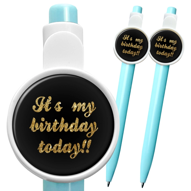 przypinka długopis It`s my birthday today