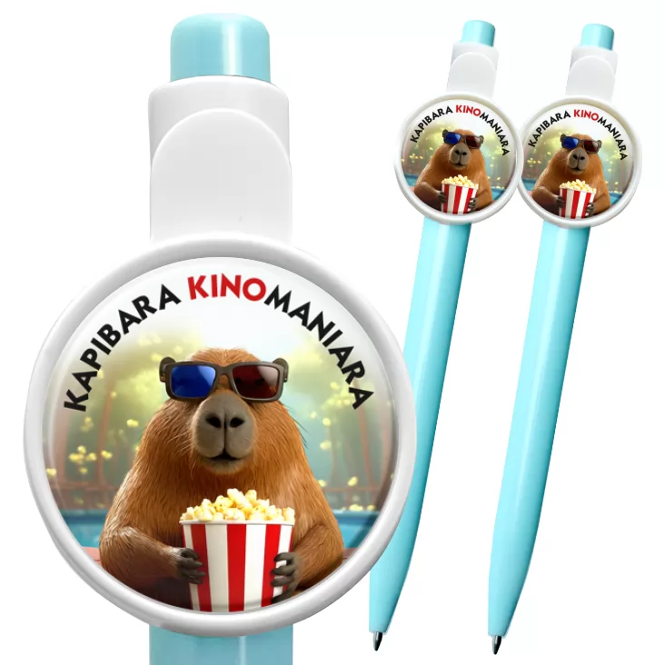 przypinka długopis Kapibara kinomaniara