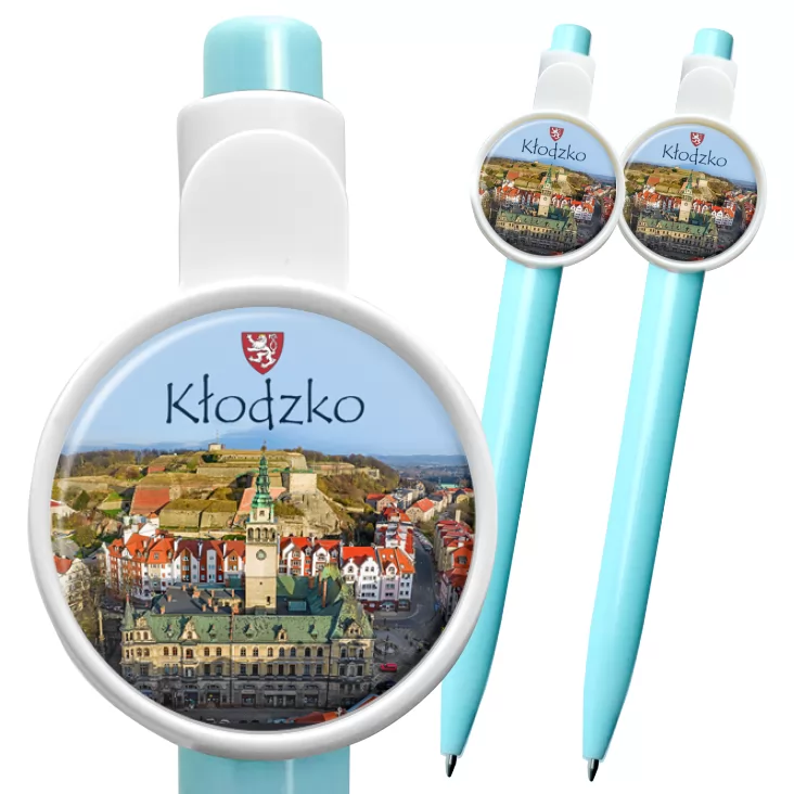 przypinka długopis Kłodzko panorama miasta