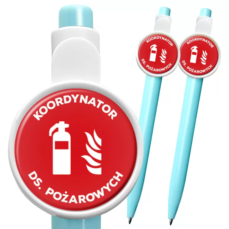 przypinka długopis Koordynator ds. pożarowych