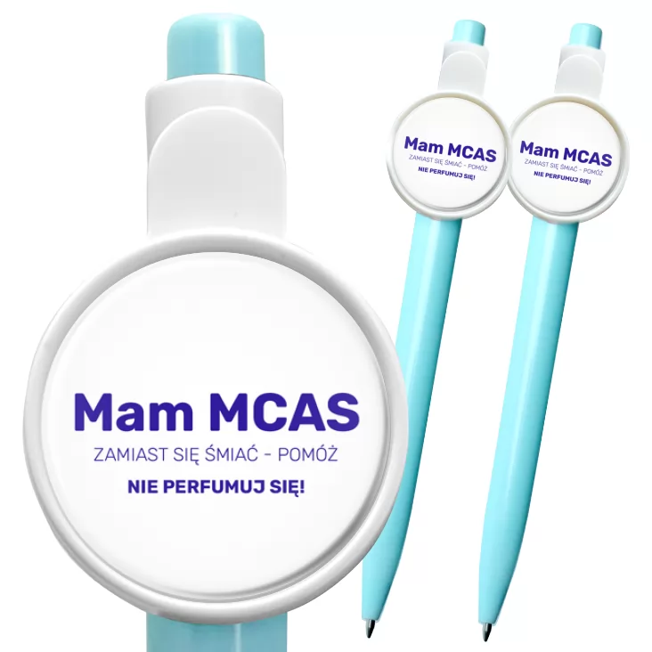 przypinka długopis Mam MCAS