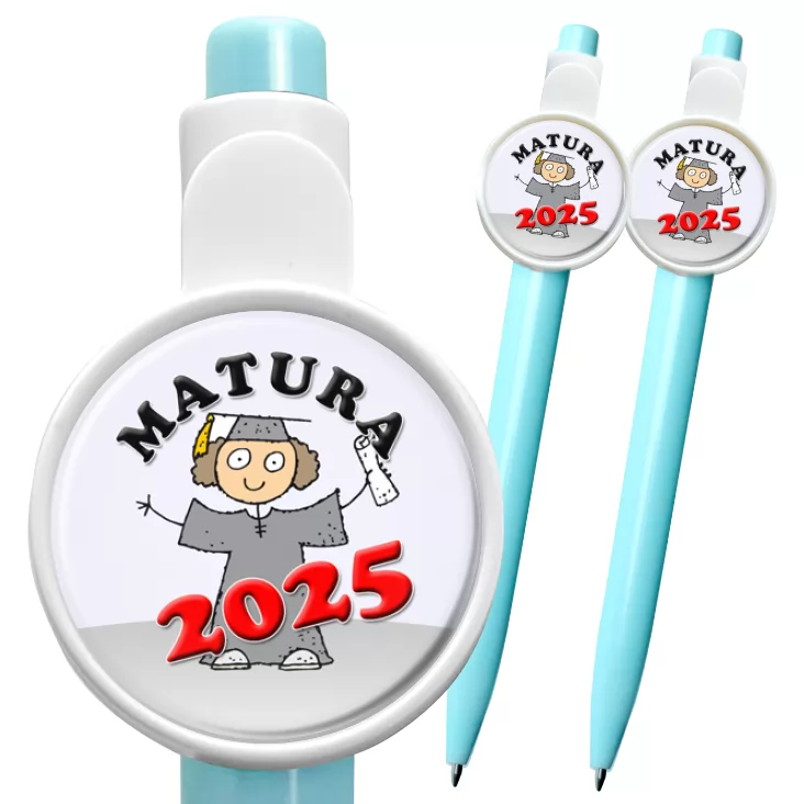 przypinka długopis Matura dziewczyna w todze