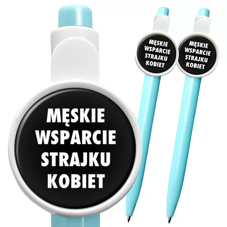 przypinka długopis Męskie wsparcie strajku kobiet