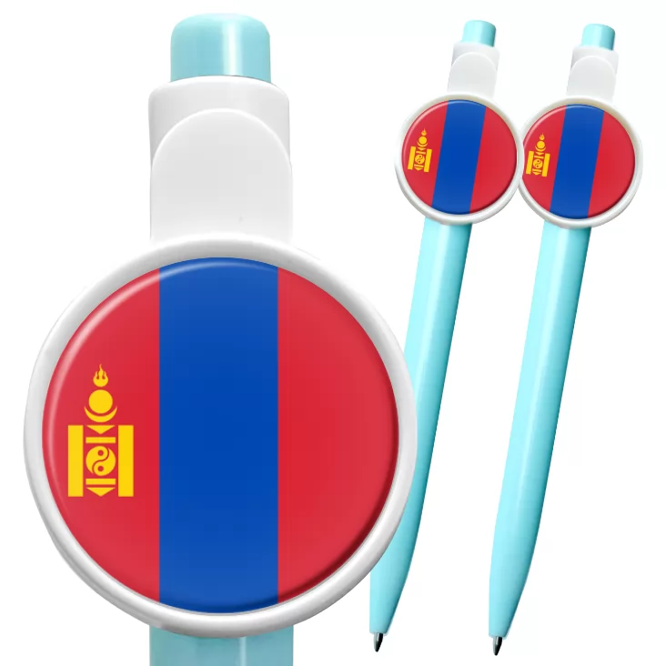 przypinka długopis mongolia