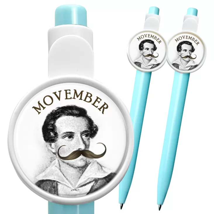 przypinka długopis Movember Juliusz Słowacki