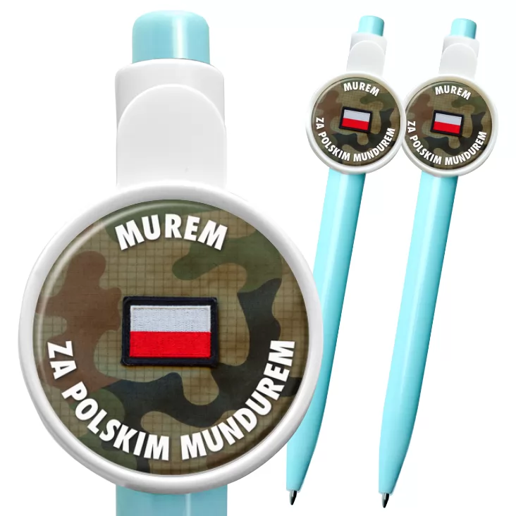 przypinka długopis Murem za polskim mundurem Moro