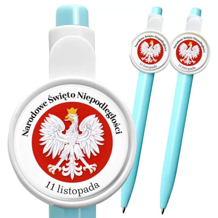 przypinka długopis Narodowe Święto Niepodległości Orzeł na Czerwonym Polu