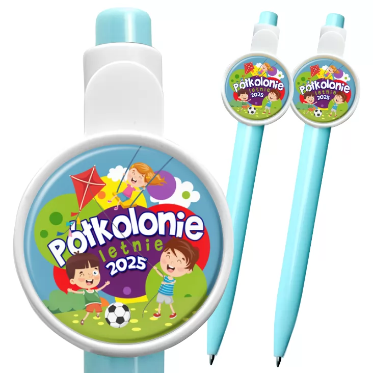 przypinka długopis Półkolonie lato