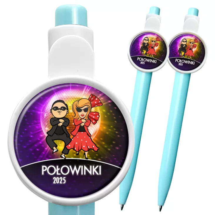 przypinka długopis Połowinki Gangnam style