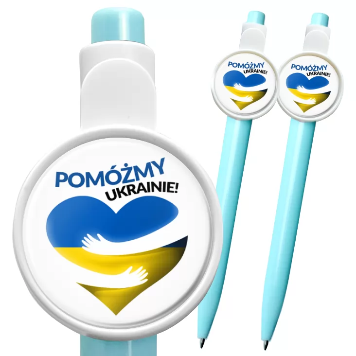 przypinka długopis Pomóżmy Ukrainie