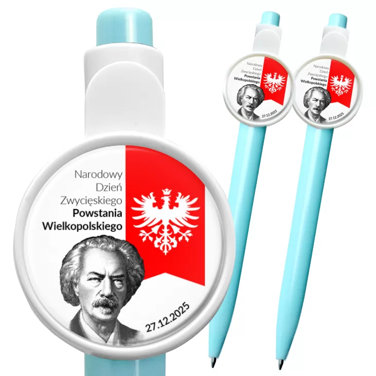 przypinka długopis Powstanie Wielkopolskie Paderewski