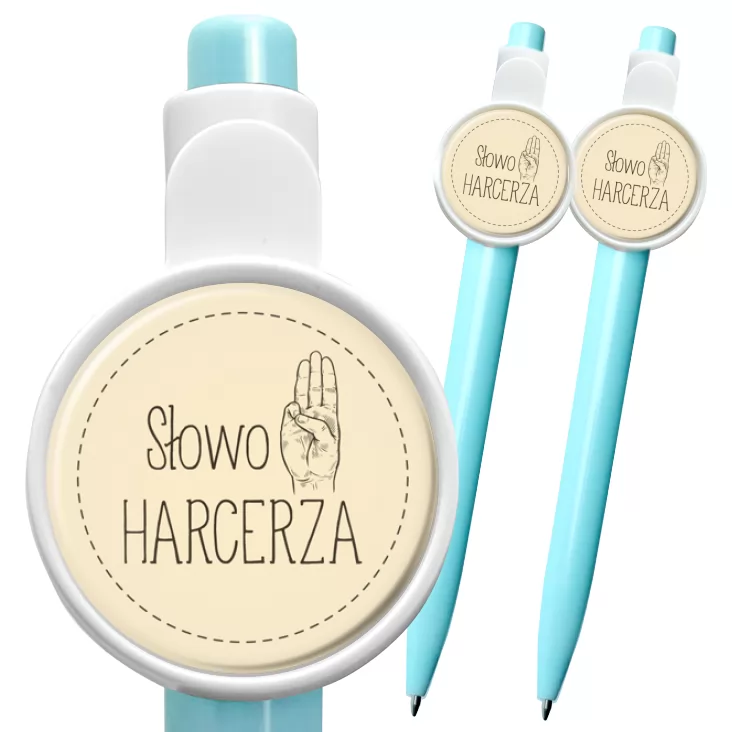 przypinka długopis Słowo harcerza