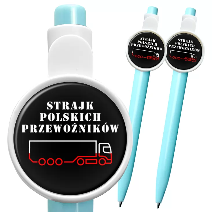 przypinka długopis Strajk Polskich Przewoźników