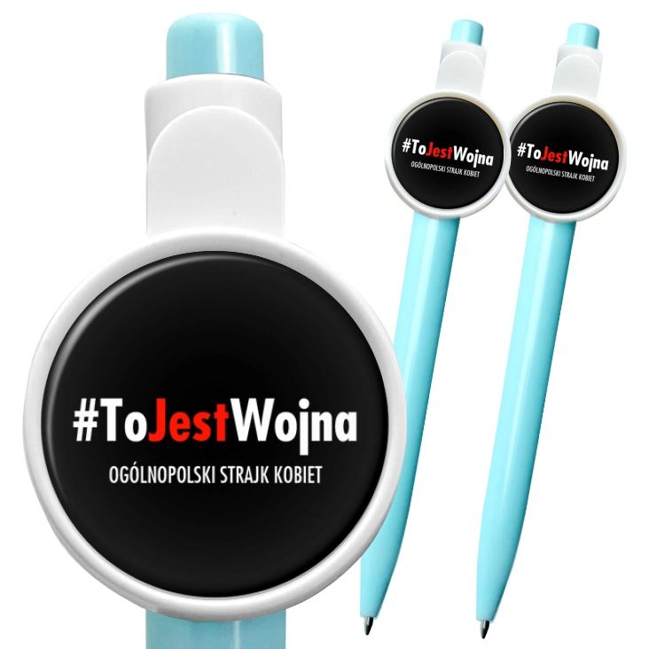 przypinka długopis To jest wojna