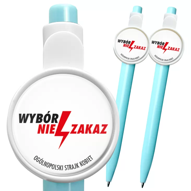 przypinka długopis Wybór nie zakaz