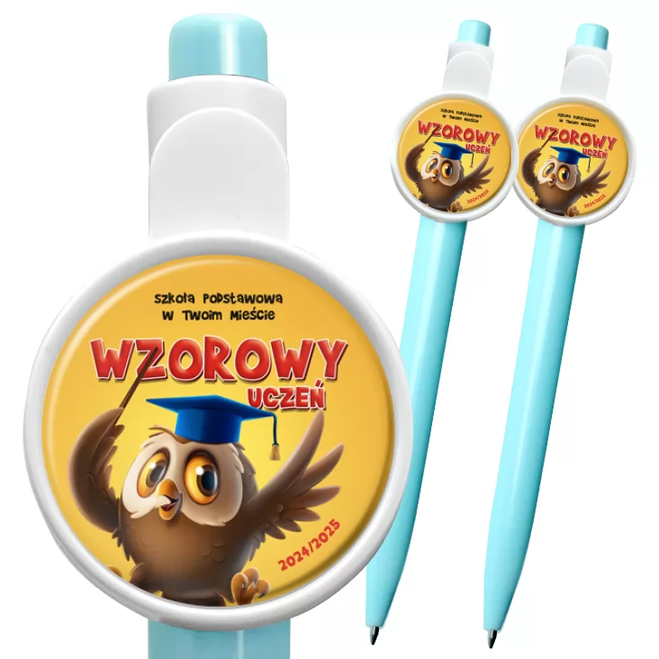 przypinka długopis Wzorowy Uczeń Szkoły Podstawowej