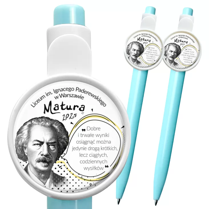 przypinka długopis Matura Ignacy Paderewski