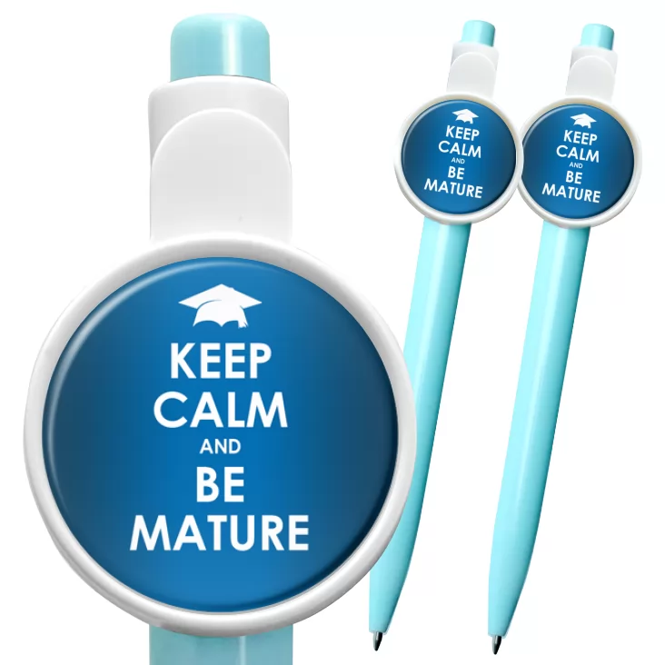 przypinka długopis Matura keep calm and be mature