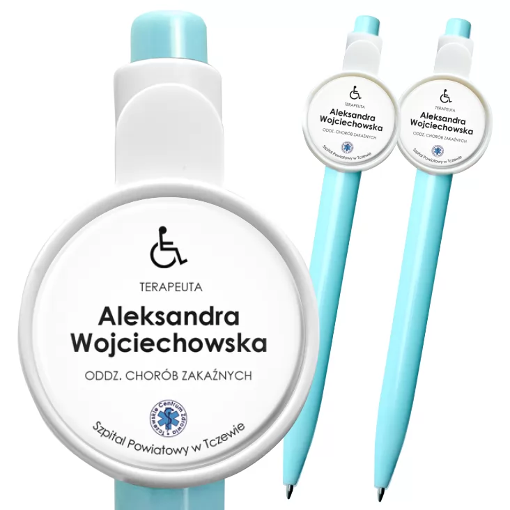 przypinka długopis Szpital Powiatowy w Tczewie - terapeuta