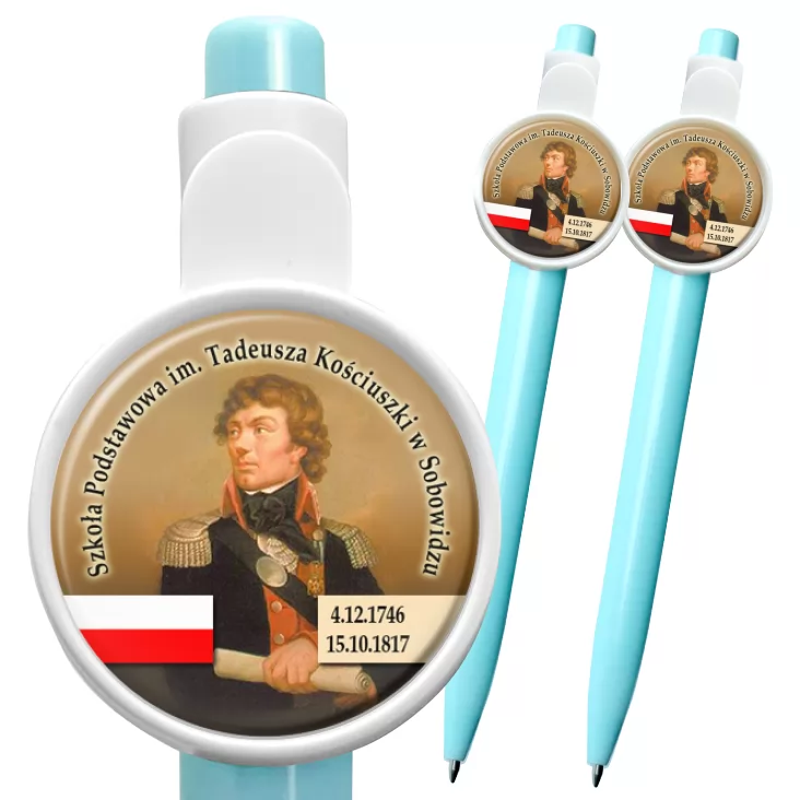 przypinka długopis SP im. T. Kościuszki w Sobowidzu