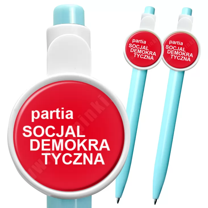 przypinka długopis Partia socjaldemokratyczna