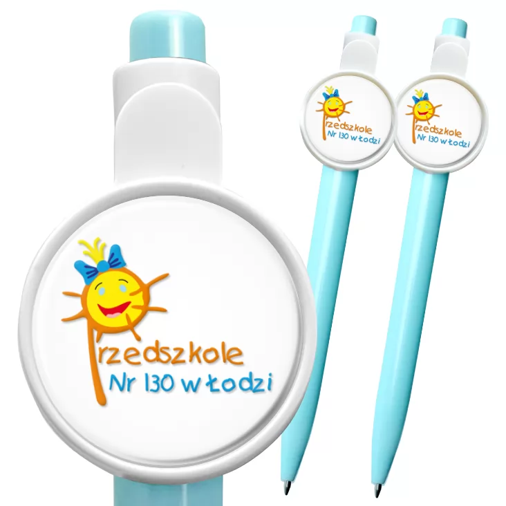 przypinka długopis Przedszkole nr 130 w Łodzi