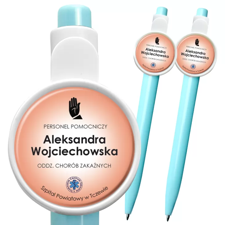 przypinka długopis Szpital Powiatowy w Tczewie - personel pomocniczy