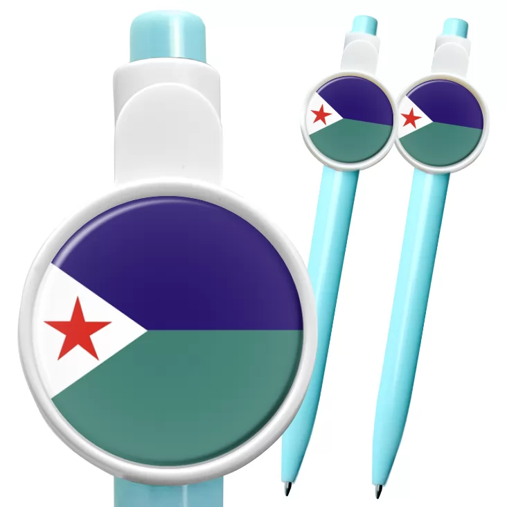 przypinka długopis djibouti