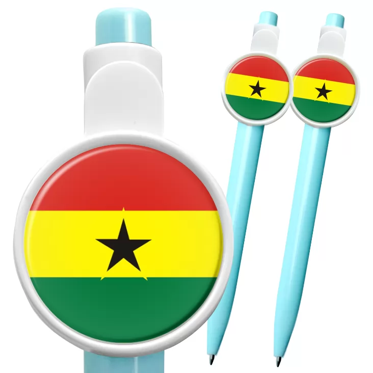 przypinka długopis ghana