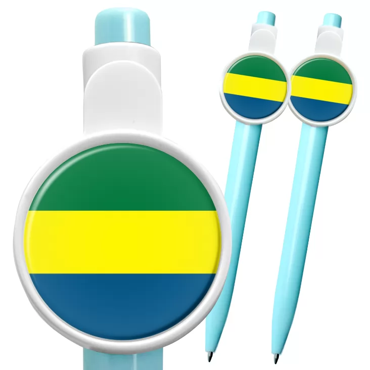przypinka długopis gabon