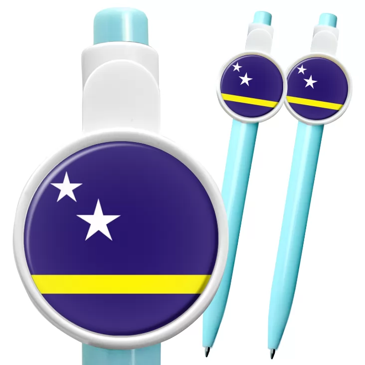 przypinka długopis curacao