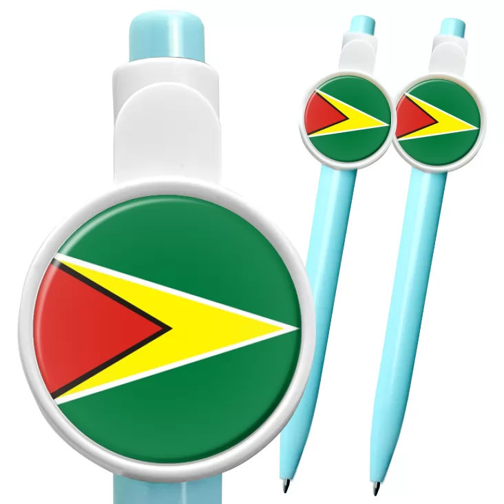 przypinka długopis guyana
