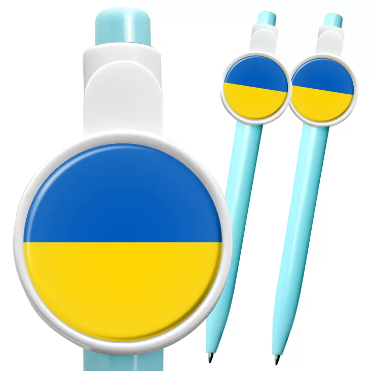 przypinka długopis Flaga Ukraina