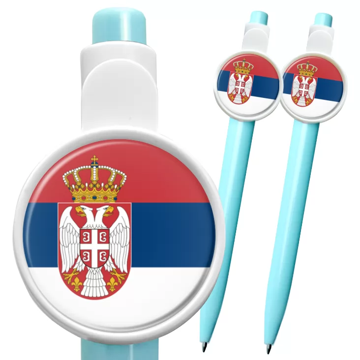 przypinka długopis Flaga Serbia