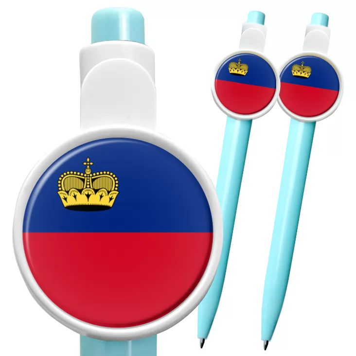 przypinka długopis Flaga Liechtenstein