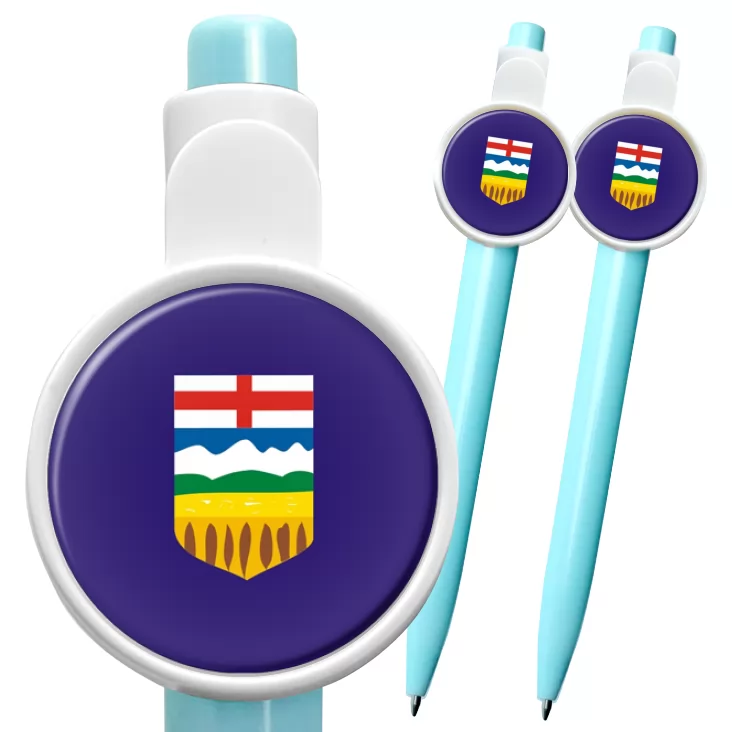 przypinka długopis alberta