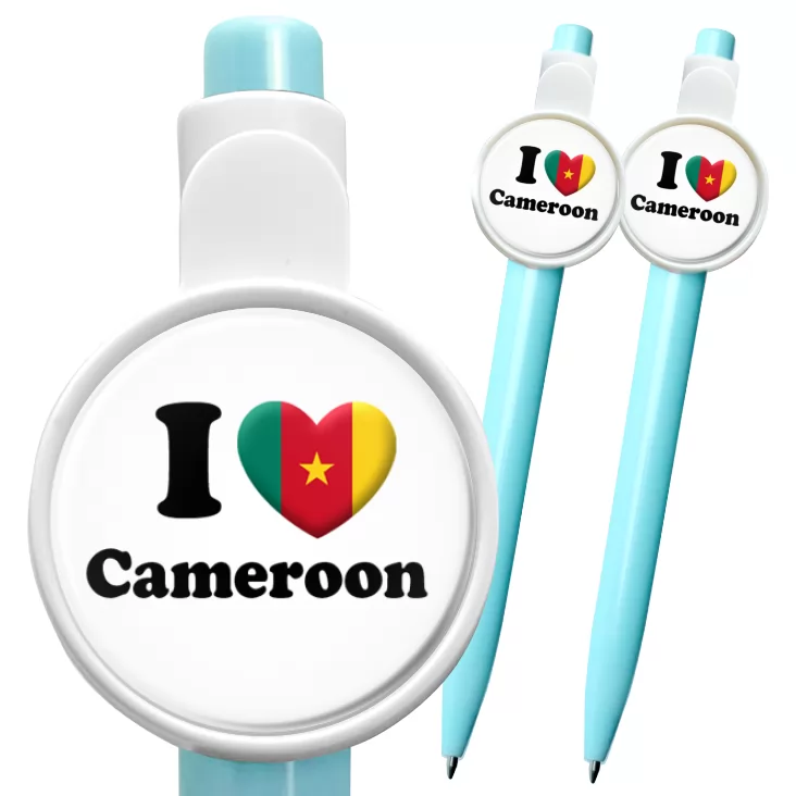 przypinka długopis I love Cameroon