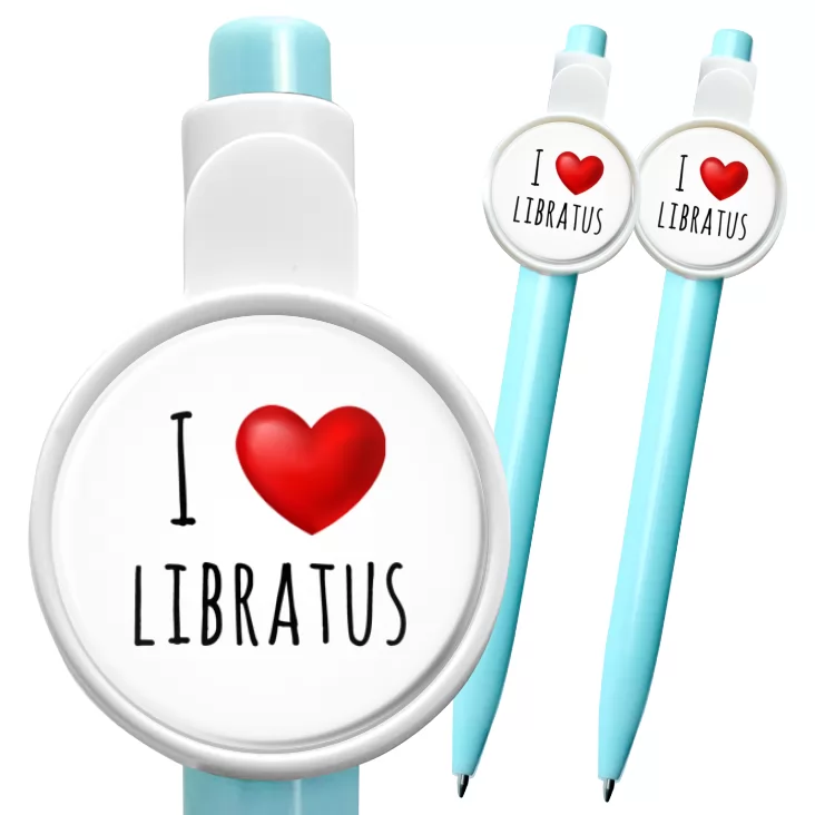 przypinka długopis I love Libratus