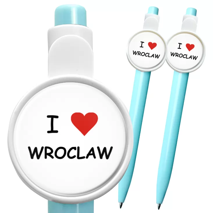 przypinka długopis I love Wrocław