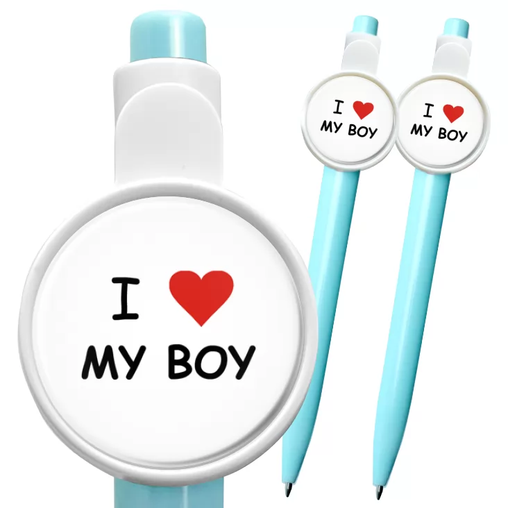 przypinka długopis I love my boy