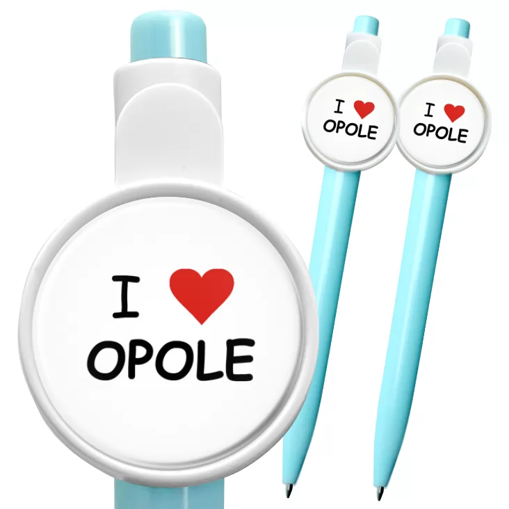 przypinka długopis I love Opole